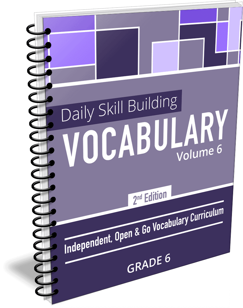 Daily Skill Building: Vocabulary - Grade 6 Second Edition