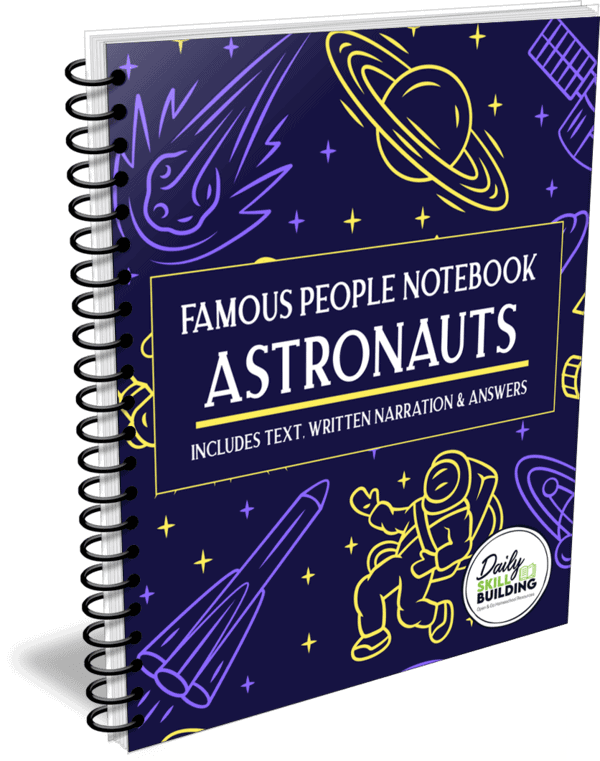 Famous People Notebook: Astronauts