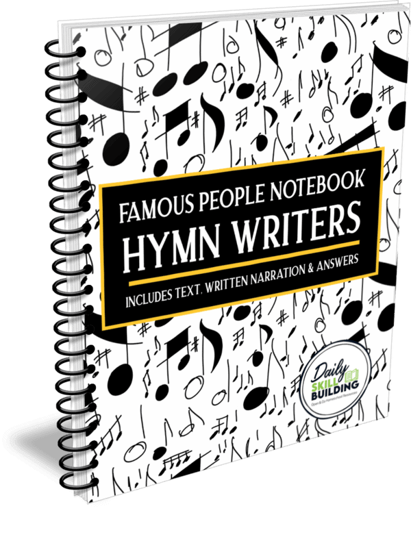 Famous People Notebook: Hymn Writers