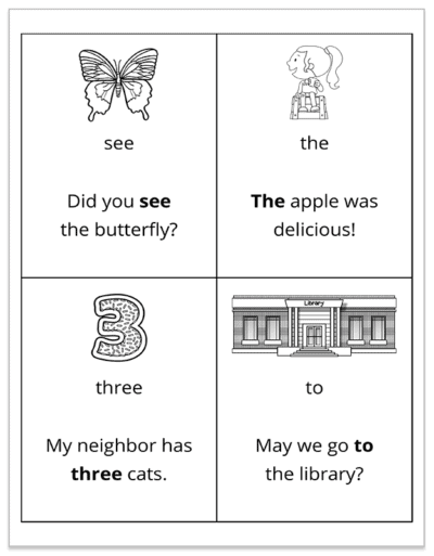Sight Words Flash Cards for Beginners - Image 3