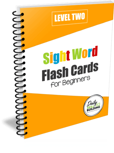 Sight Words Flash Cards for Beginners Level Two