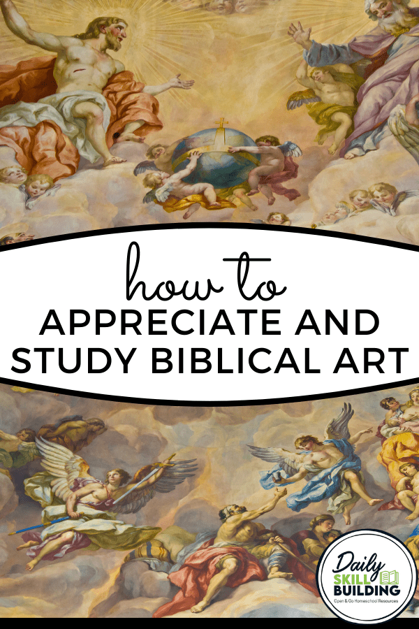 How to study and appreciate biblical art and an old painting representing a Bible story