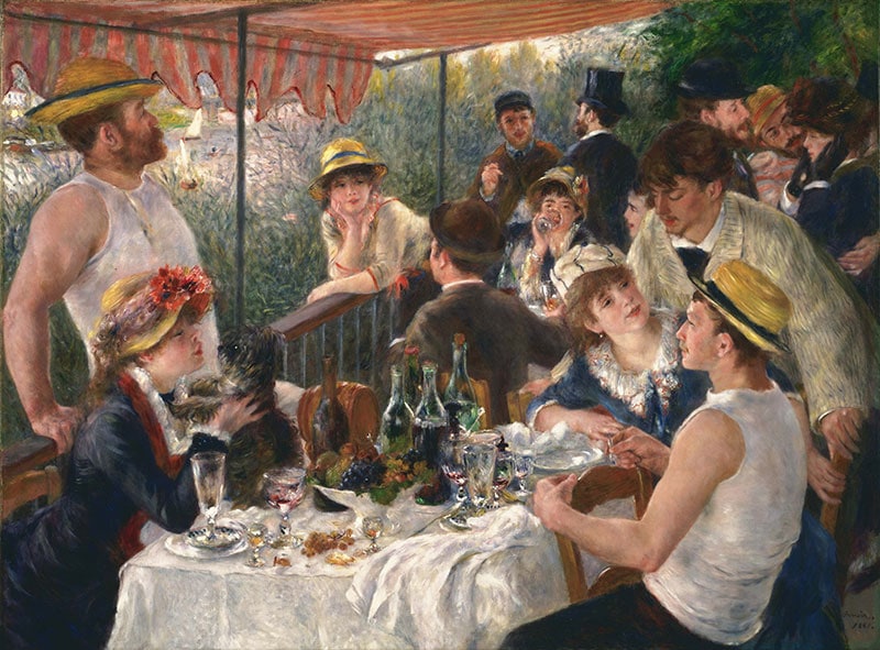 Luncheon of the Boating Party Français : Le déjeuner des canotiers - Pierre-August Renoir