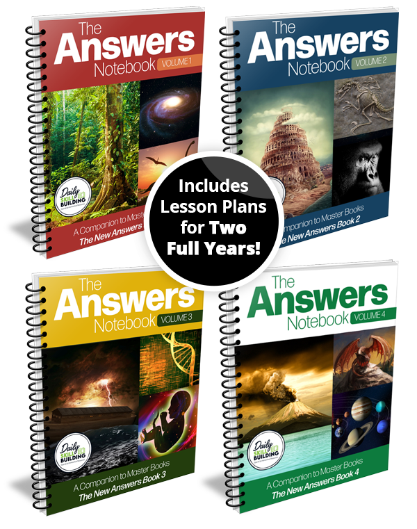 The Answers Notebooks Volumes 1-4 , Master Books Notebook Companions