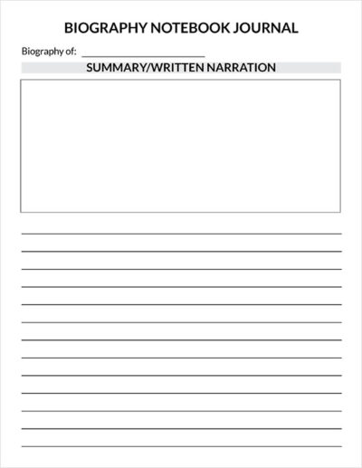 Biography Notebooking Journal - Image 11