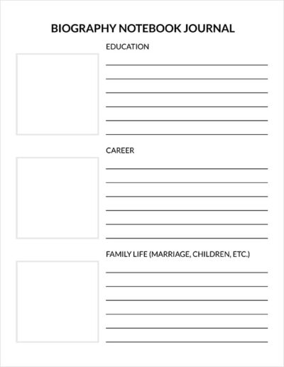 Biography Notebooking Journal - Image 5