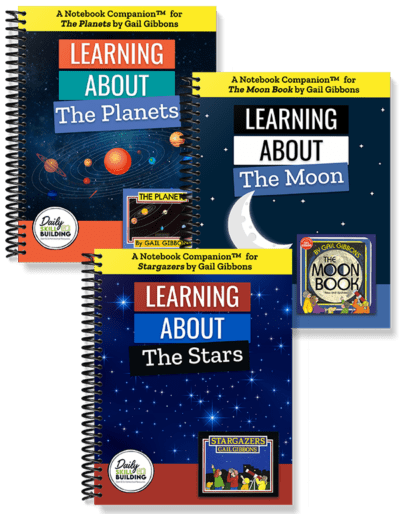 Learning About Space Set of Notebook Companions for Gail Gibbons Science Books