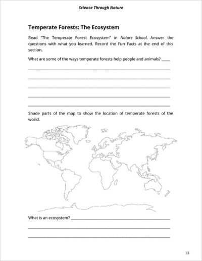 notebook page 8 for Nature School