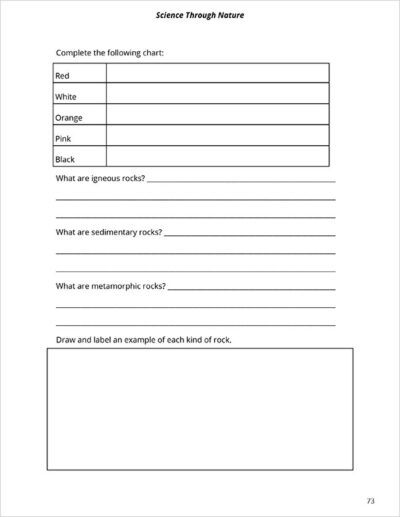 notebook page 6 for Nature School