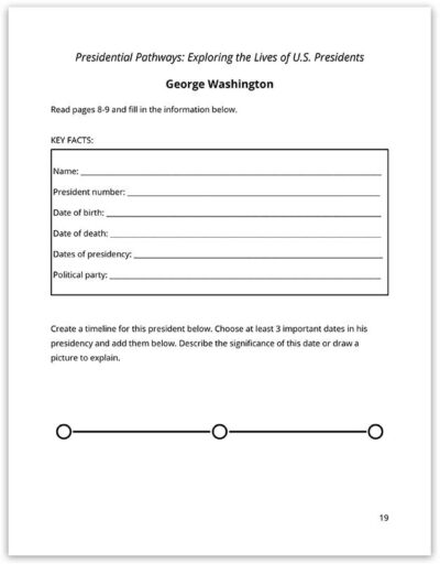 Presidential Pathways Sample Notebooking Page