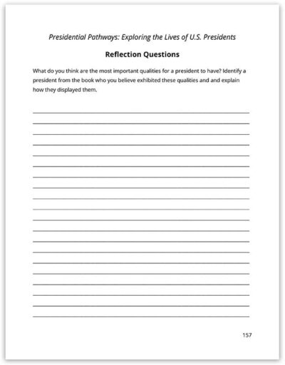 Presidential Pathways Sample Notebooking Page