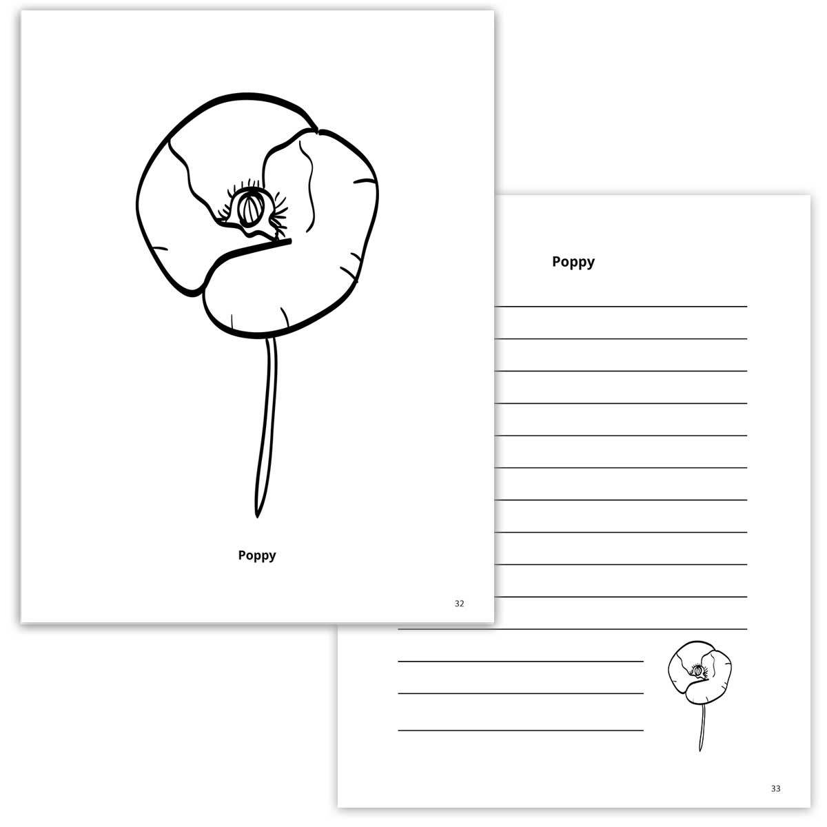 Poppy Coloring Page