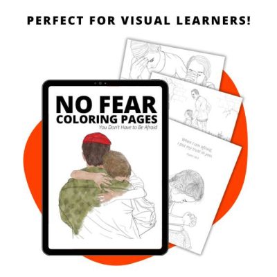 Overcoming Fear + No Fear Coloring Pages Bundle - Image 5