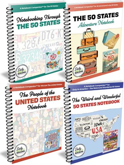 U.S. Geography Four Notebooks Bundle