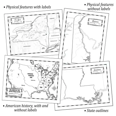 Maps Combo-Pak (US & World Maps) - Image 5